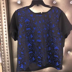 Eloquii- Blue and black shirt - New with Tags